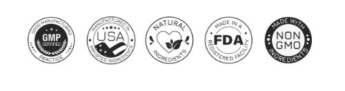 GMP Certified, Made in USA, Natural, FDA Approved, Non-GMO